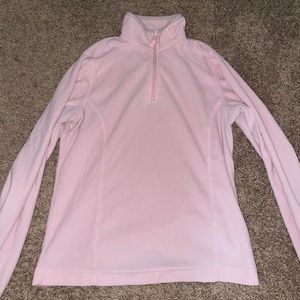 Pink quarter zip, size medium